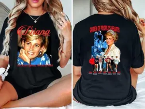 Princess Diana Moby Thrift Oficial Tee, Vintage Dianana Graphic Shirt - Retro Royal Family Apparel, Limited Edition, Comfort Tshirt