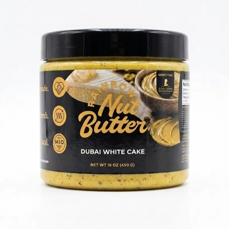 Dubai White Birthday CAKE Pistachio Cream with Crunchy Kataifi Chocolate Snack Treat