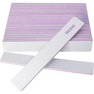 Nail Files (24 Packs), Professional 180/240 Grit Double Sided Emery Boards for Natural Nails Fingernail Toenail File Kit, Heavy Duty Emory Nail Filer Set Limas para Uñas Acrílicas Profesional