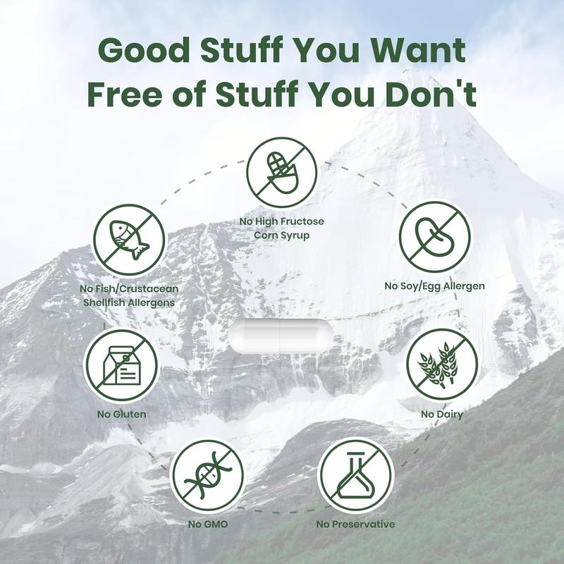 FLYNEW Optimal Potency I Shilajit Ultra | Adaptogen Energy Stamina Immune Antioxidants | Made in USA | 60 Capsules Healthcare Vitamin Fitness Edible Supplement Dietary