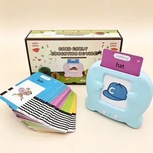 Talking Flash Cards Early Learning Toy for Toddlers 2-6, Kids Sight Words Reading Machine with Educational Flashcards, Preschool Language Learning Speech Therapy Toy, Montessori Autism Educational Toy for Boys Girls Birthday Gift