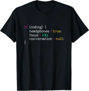 Coding Headphones Software Developer Code Funny Programmer T-Shirt - Williamze Shop 67B0B5RM9GRJ
