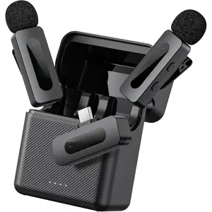 BY-V30  Lavalier Microphone,USB Type-C Mini Laple Mics for iPhone16,Android Smartphone,36H ,Noise Reduction,328FT Range Clip- Condenser Mic for YouTube Interview