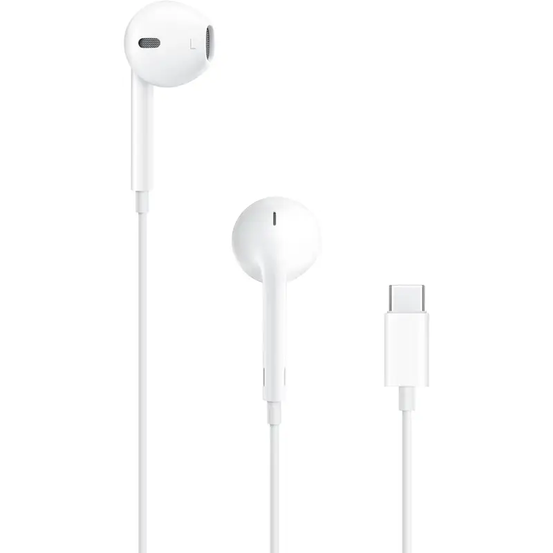 Apple EarPods Headphones with USB-C Plug, Wired Ear Buds with Built-in Remote to Control Music, Phone Calls, and Volume