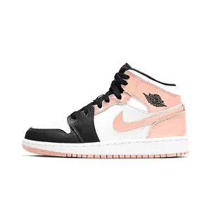 Jordan 1 Mid White/Arctic Orange-Black (554725 133)