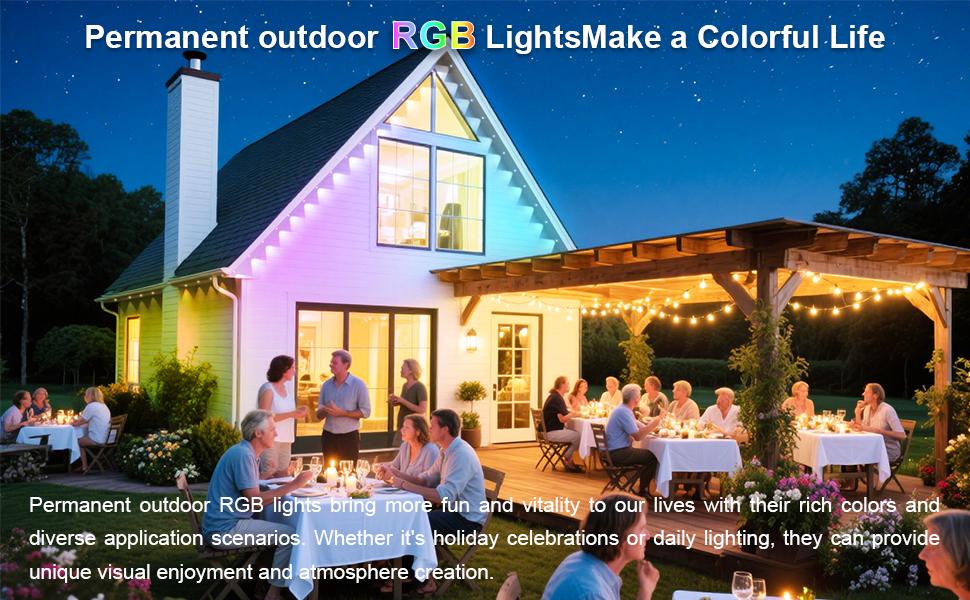 Yocrostar 50-100ft Permanent Outdoor RGB LED Lights – Smart Eaves Lights with App & Remote Control, IP67 Waterproof, Perfect for Christmas & Holiday Decor, Daily & Accent Lighting for House Roof & Garden Yocrostar 50-100ft Permanent Outdoor RGB LED Lights – Smart Eaves Lights with App & Remote Control, IP67 Waterproof, Perfect for Christmas & Holiday Decor, Daily & Accent Lighting for House Roof & Garden