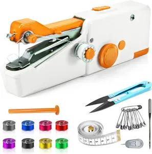 Handheld Sewing Machine, Portable Sewing Machine for Beginners, Battery Operated Mini Sewing Machines Small Device for Quick Stitching, Home