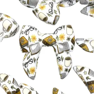 Where Stories Bloom 3D Silicone Focal Beads - Reading Craft Supplies for Book Lovers DIY Beaded Badge