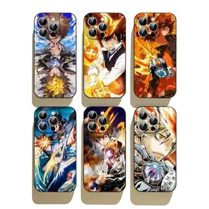 Katekyo Hitman R-Reborn Phone Cases For iPhone 17 Promax Pro Air 16 Plus 15 14 13 12 11 Black TPU Shockproof Protective Cover Gift For Birthday Christmas Halloween