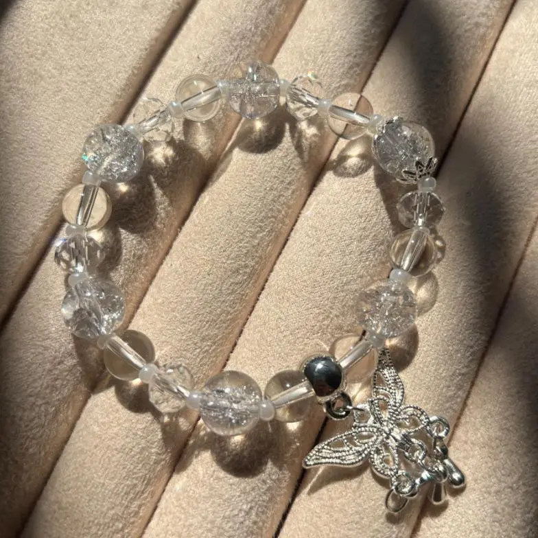 Blue Butterfly Water Drop Imitation Crystal Burst 