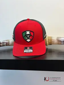 ARIAT CAP RED AND MEXICO LOGO COLOR