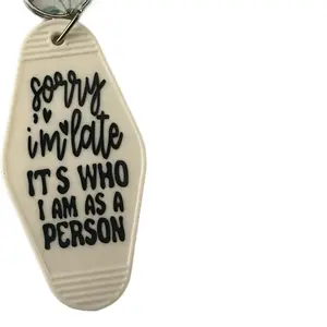 Hot Girls Have Messy Cars Motel Keychain | Funny Saying Keychain