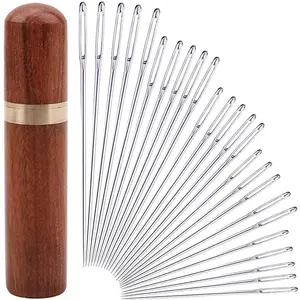 25 count Hand Sewing Big Eye   ,with Solid   Case for