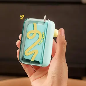 Dental Floss Case — Storage for Adult Floss Picks | Portable Floss Dispenser | Refillable Floss Container | Auto-Pop-Up Floss Holder (Ideal for Travel & Outdoor Use)