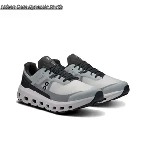 Grey Gradient Sport Trainers – Chunky Pod Midsole, Soft Knit Lining, All-Day Comfort Walking Shoes with Non-Slip Rubber Outsole