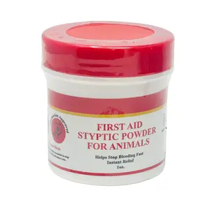 First Aid Styptic Powder for Animals Stops bleeding Instantly for Trimming Pet Nails 1 Ounce Gents