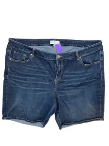 Shorts By Lane Bryant In Blue Denim, Size:3X