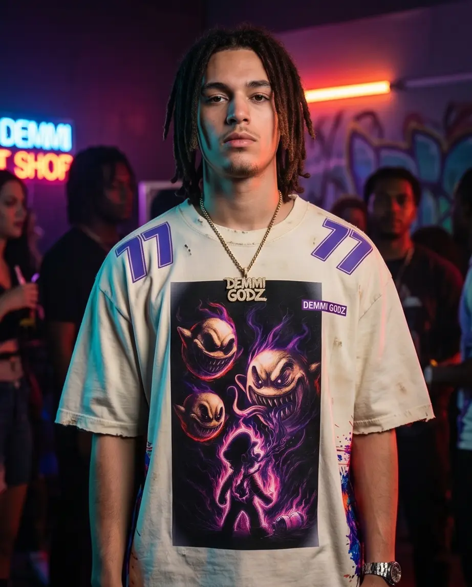 Off-White Urban Streetwear: Exclusive 'The Drank Mario' Cropped Tee