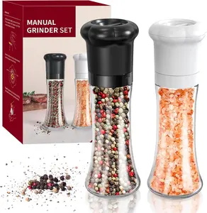 Glass Spice Mill – Detachable, Easy-Clean Smoke Powder Grinder for Efficient Seasoning – Kitchen Gadget (1 Count)