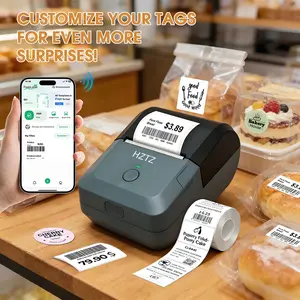 Hztz Y50 Portable Thermal Label Printer, Wireless Bluetooth-compatible Inkless Design, Supports 15-58mm Labels, Easy Phone APP Printing for Home & Business Tags