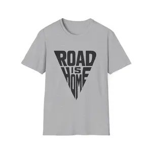 Road Is Home – Trucker T-Shirt Cotton Menswear Top Crew Neck