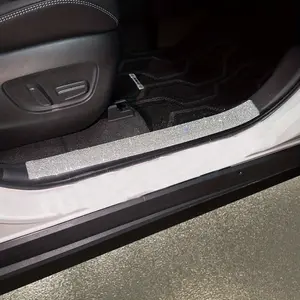 Threshold Plate Door Entry Guard Protective Stickers, Bling Car Door Protectors, Scratch-Anti Rhinestone Car StepTrims Accessories