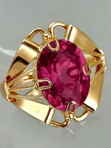 1 PC Pretty Cubic Zirconia Solitaire Engagement Ring For Women For Wedding Engagement Anniversary Party Jewelry Valentine's Day Gift