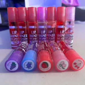 Retro fruit lip gloss set of 6 Strawberry Daily Lipstick