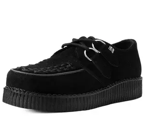 Black Suede Viva Low Creeper