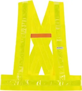 Ergodyne High-Visibility Polyester Work Safety Vest - Size M/L, Lime Solid, Breakaway Design, Hook & Loop Closure, 1 Pocket, ANSI 107 Compliant (Model 27014)