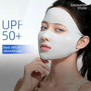 Women's Summer Sunscreen Mask  New Style Sun Protection and UV Blocking Face Mask with Ice Silk Material Be comfortable to wear