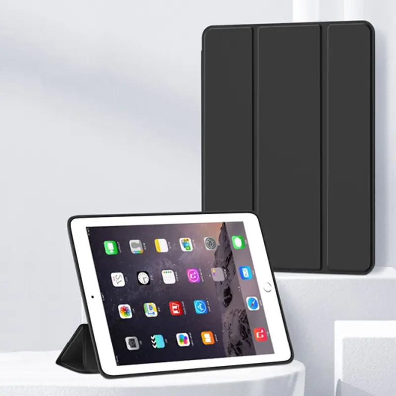 iPad Protective Case Cover, Tablet Cover for 7/8/9/10/11th and 10.2 Inch Models, Compatible with iPad A16 and 9th-7th Gen, Triple Fold Stand, Protection, Anti-Scratch, Shockproof, Magnetic Charging