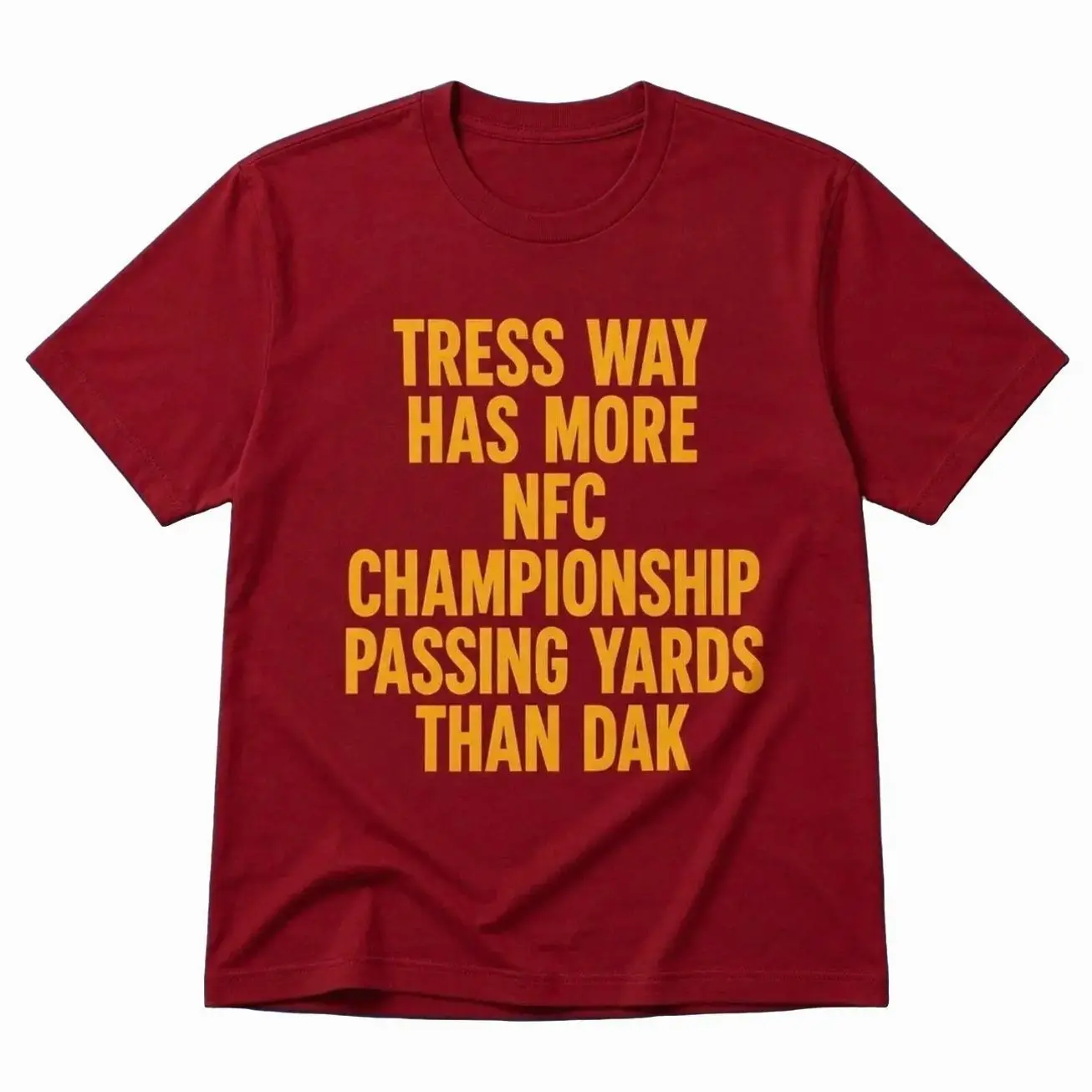 Commanders Tress Way Has More Championship Passing Yards Than Dak Shirt