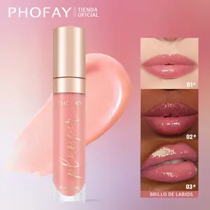 PHOFAY Mirror Moisturizing Lip Gloss 7.5ml Non-Sticky & Mirror Gloss for Charming Lips Lipstick Makeup Moisturizer Hydrating Hydrate Moisture Glossy