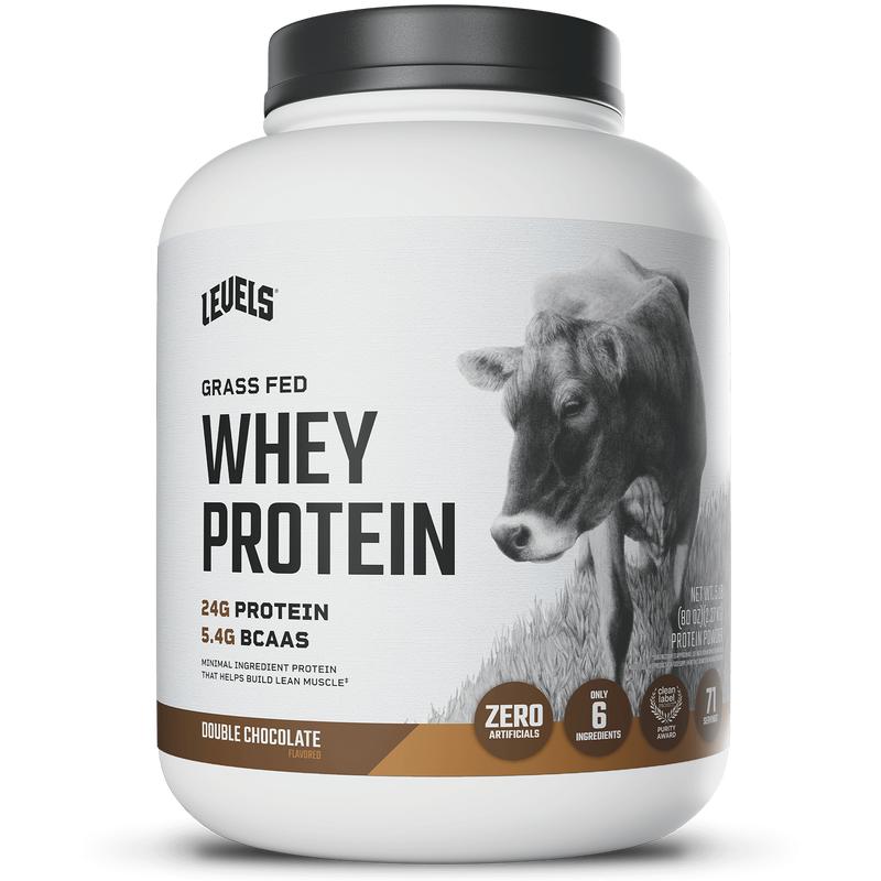 Levels Whey Protein, Grass Fed, No Artificials, 24G of Protein Workout Supplement Fitness Endurance Supplement Mass Gainer