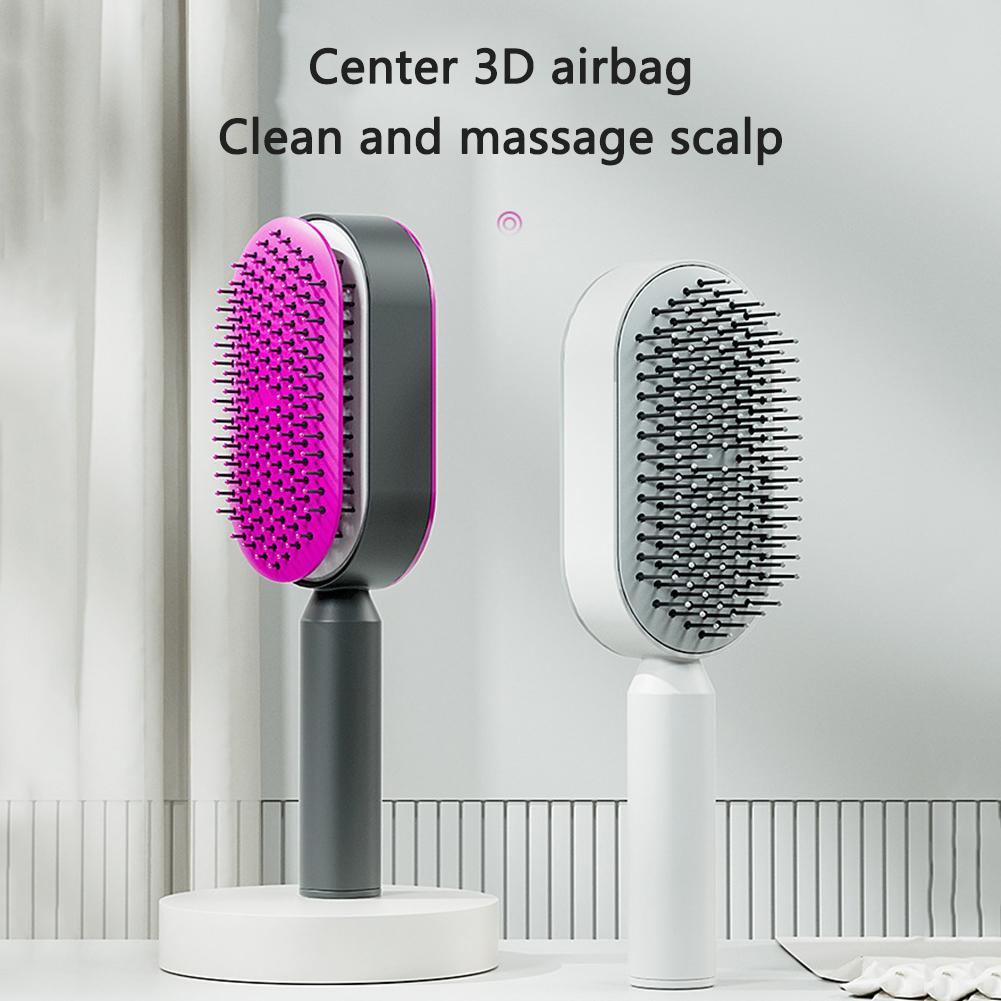 Self Cleaning Hair Brush For Women One-key Cleaning Hair Loss Airbag Massage Scalp Comb Anti-Static Hairbrush Self Cleaning Hair Brush For Women One-key Cleaning Hair Loss Airbag Massage Scalp Comb Anti-Static Hairbrush