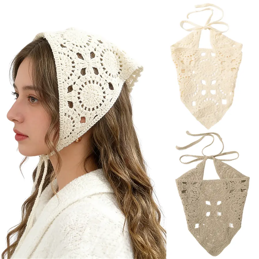 AWAYTR Women's Floral Head Scarf, Elegant Soft Bandana Kerchief for All-Season Sun Protection and Daily Wear