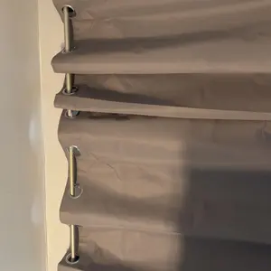 No-Drill Curtain Rod Holder, Self-Adhesive Installation Clip, Easy to Install, Suitable for Bathroom Kitchen Apartment, Vintage Style Durable Plastic, Adjustable Curtain Rods, Self Adhesive Curtain Rod Holders, No Drill Curtain Rod Brackets