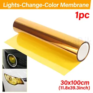 PVC Car Headlight Protection Film, Tail Light Fog Lamp Film, Motorcycle Headlight Film, Change Decal, Multiple Sizes Available