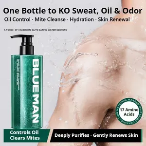Men’s AHA Scented Glided Body Wash — Long-Lasting Tea Scent · Oil Control · Acne-Fighting Cleanse, Strong Oil Control, Hydration, Mite Clease & Skin Renewal
