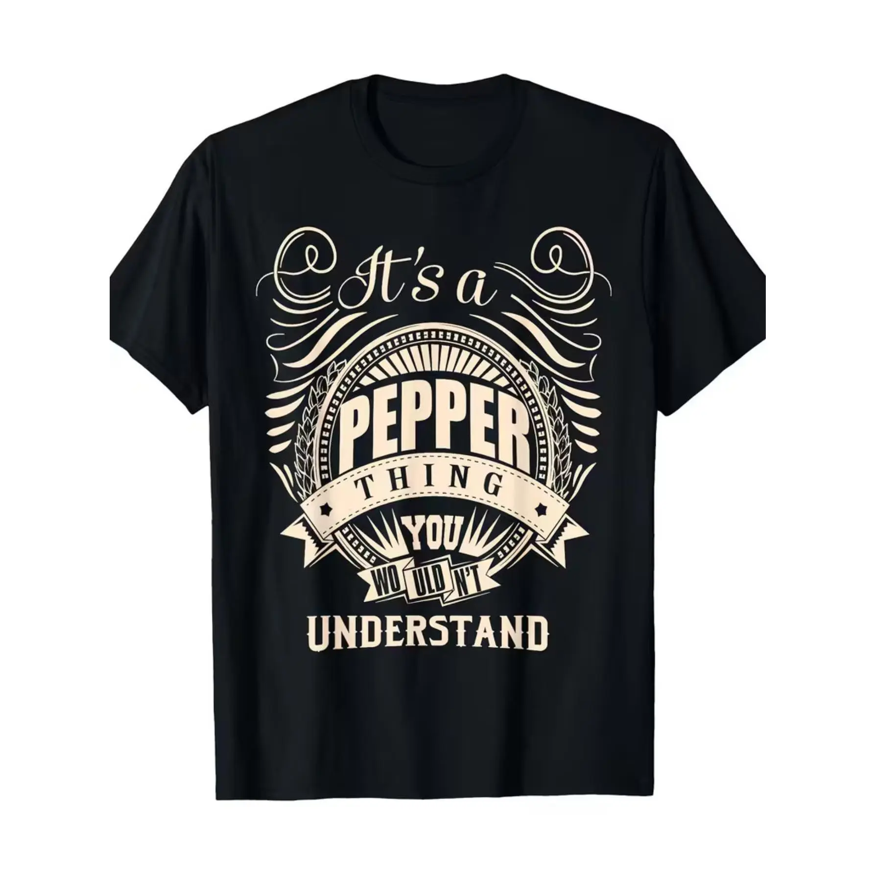 Pepper-Themed T-Shirt - Casual Crew Neck Short Sle unisex soft cotton short sleeve t shirt, vintage graphic casual tee for men women teens, perfect birthday holiday gift for camping travel gym daily street casual wear