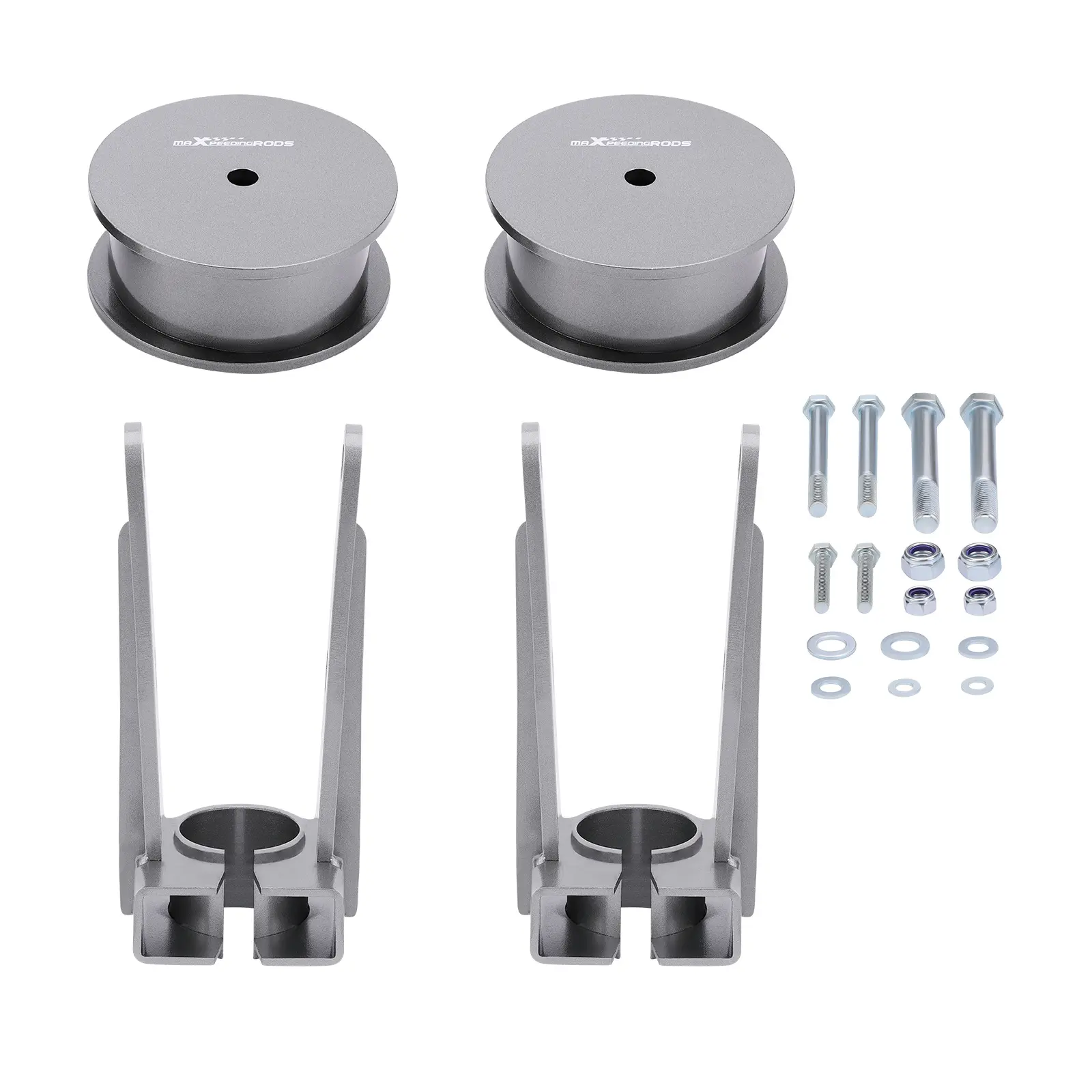 MAXPEEDINGRODS Coating Vehicle Lift Kit - 3.5L Corrosion-Proof Powder-Coated, 3-in Front Height Boost, Rear Rigid Arms, 2x Front Strut Forks, Bolts Included for Jeep Grand Cherokee WK/Commander XK WK/XK Series (2006-2010)