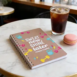 A5 Undated Fitness Planner | 12-Week Body Transformation Log | Workout & Weight Tracking Notebook for Gym & Home Training #Mother's Day