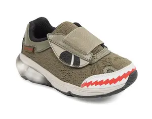 Stride Rite Light Up Monster Sneaker Olive Size 1W