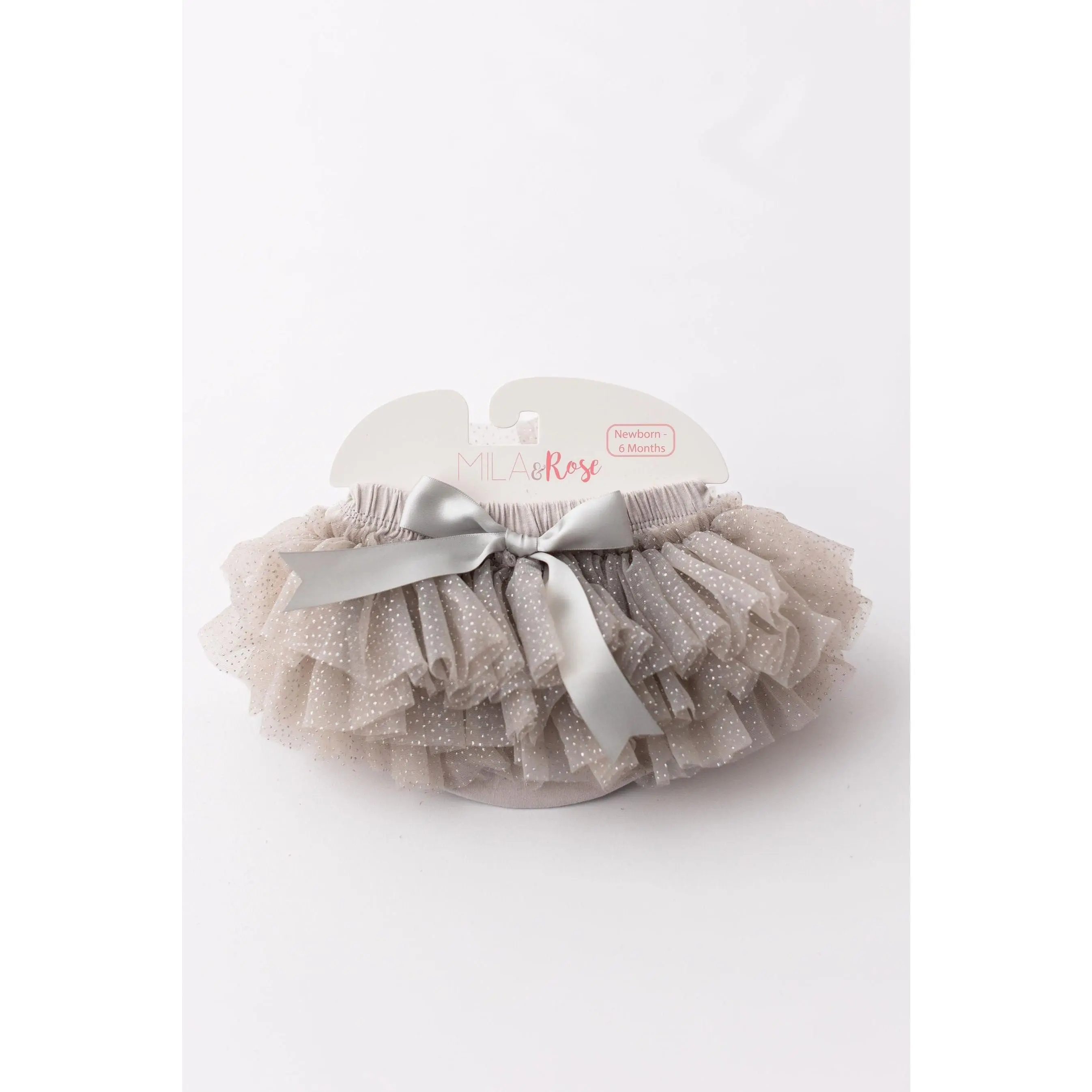 SALE Silver Glitter Ruffle Tutu Bloomer