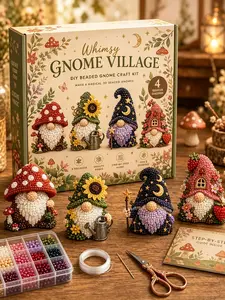 Creative DIY Bead Kit, Mini World 3D Jewelry Making Set, Animal Theme Craft Supplies, Beads Accessories, Perfect Gift for All Ages