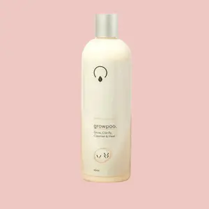 Growpoo Clarifying Shampoo 8 oz - High pH, Protein-Free, Gentle Formula for Low to Medium Porosity Hair, Soothes Irritation & Promotes Growth Conditioner Haircare