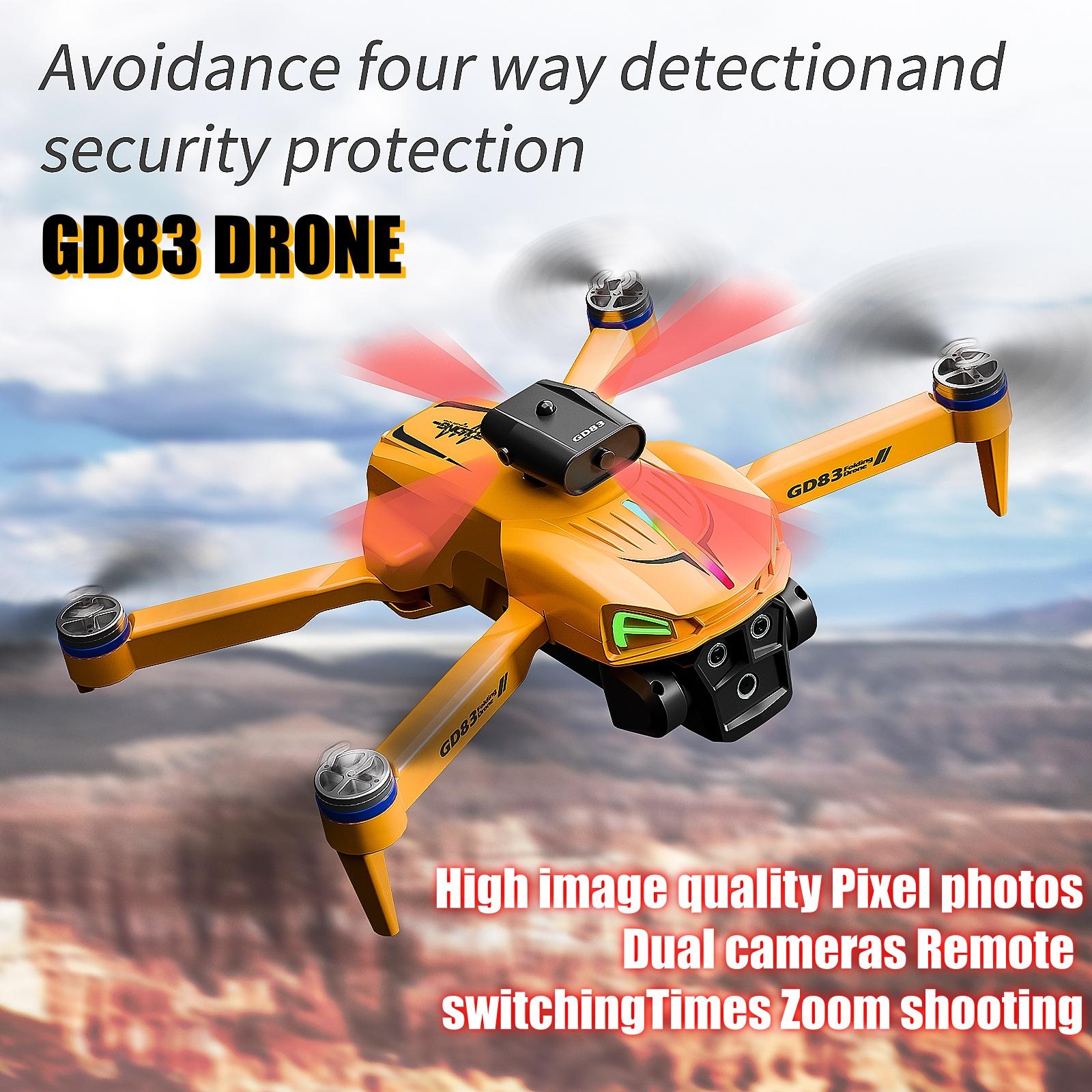 4K  Foldable Flagship Drone, 80M Flight Altitude 7.2M/s Speed 200g 1500M Range, Dual Cameras Brushless Motor Intelligent Following Aerial Photography Drone for Beginners