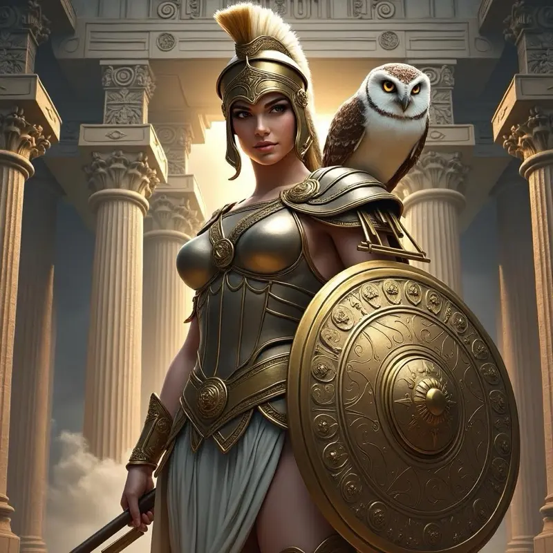 Goddess Pallas Athena Crystal-Infused Essential Oils Blend by Esther Unearthed