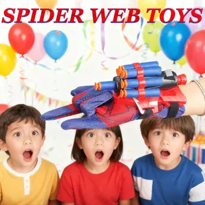 Spider Web Launcher Toy Set Featuring a spider glove launcher for web-shooting fun Perfect Christmas, Halloween, and Black Friday gifts for boys and girls